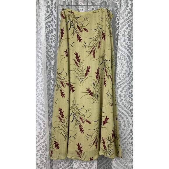 Evan-Picone Womens Size 14 Silk Two-Piece Floral Blouse & Skirt Set Vintage 100% - Picture 7 of 9